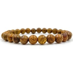 zebrawood mala beaded bracelet