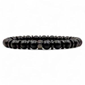 onyx matte black ebony mens beaded bracelet everwood main.jpg